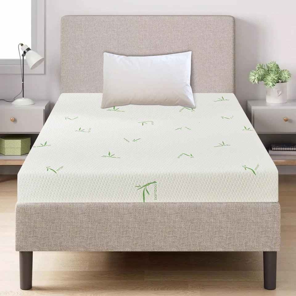 5/6/8 inch Gel Memory Foam Bamboo Fabric Mattress  Cool Sleep Medium In A Box - Image 4 of 4
