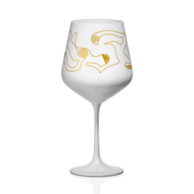 Bohemia Weingläser Eclectic Mixology Kristallglas in weiß gold 550 ml 2er Set