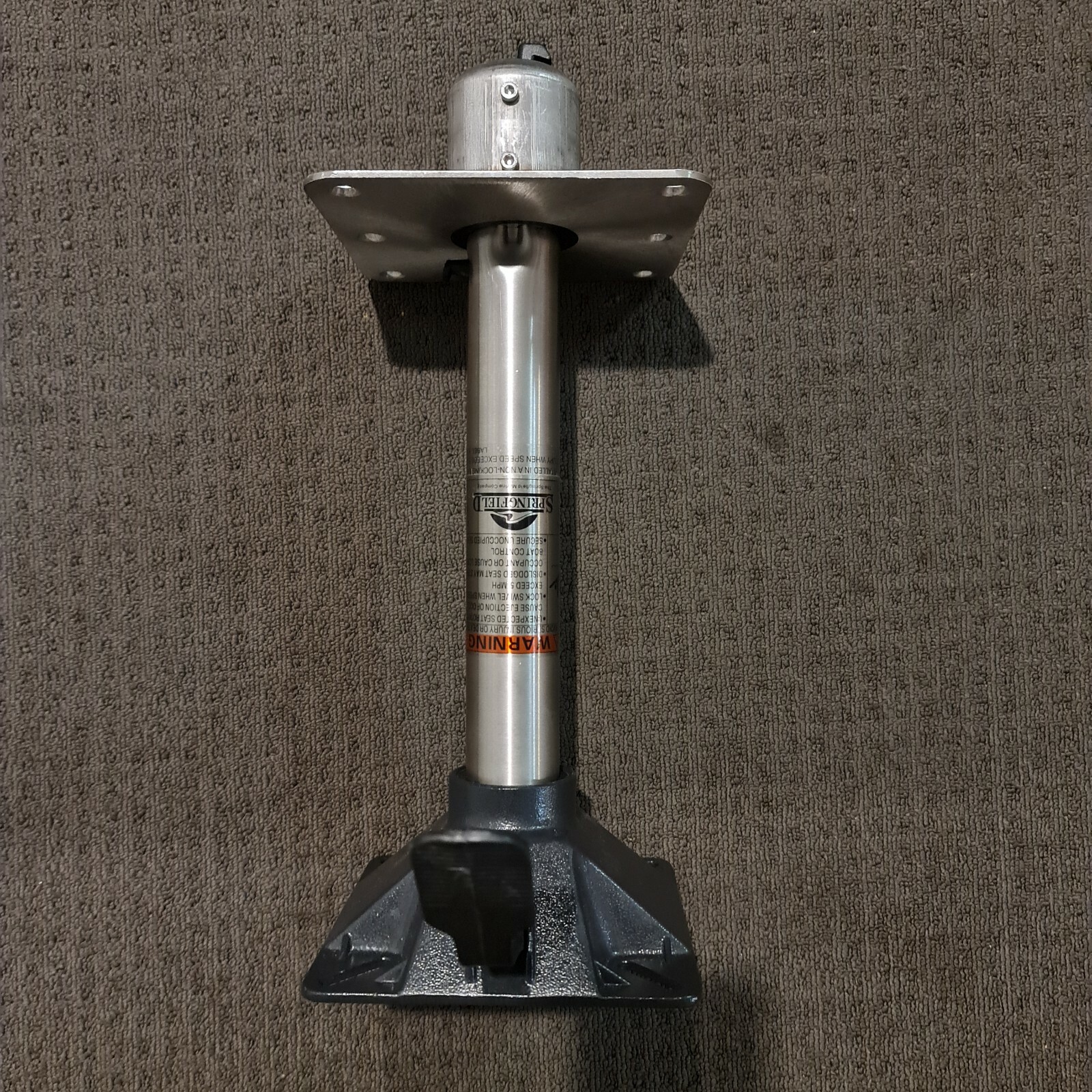 Springfield Marine Boat Seat Pedestals 360 swivel, with locking drivers