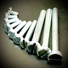 Image of M5 Machine Screws Slot Pan BZP Zinc DIN85