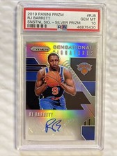 RJ Barrett - 2019 Panini Prizm Sensational Signatures Auto RJB Silver PSA 10 RC