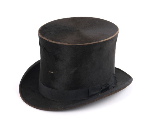 Black Silk Plush Stove Pipe Top Hat | eBay