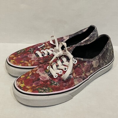 Vans Off The Wall Roses Floral Fade Lace-Up Sneakers Shoes