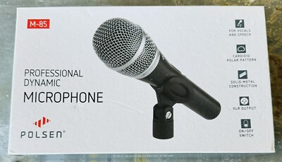 Polsen M-85 Professional Dynamic Handheld Microphone Dark Gray