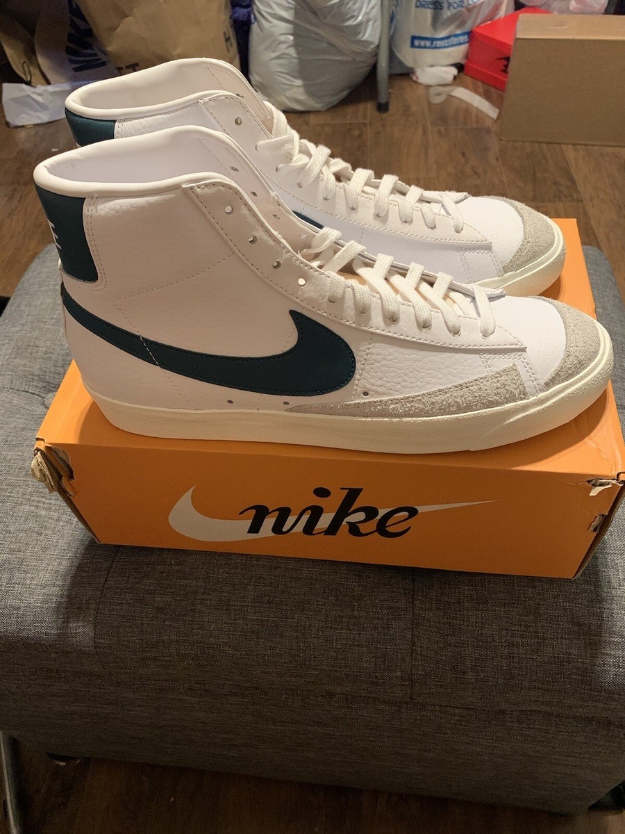 Nike Blazer Mid '77 Vintage White Dark Teal Men's Size 11.5 BQ6806