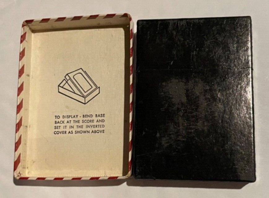 Vintage 1950s Zippo Lighter Striped Box - Pat # 2517191  UNFIRED Company Logo
