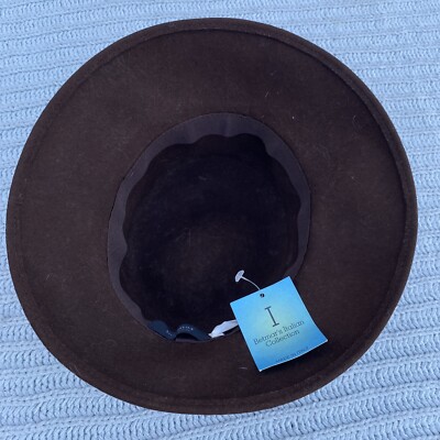 NWT Vintage Betmar Italian Collection Hat Brown 100% Wool  display picture 2