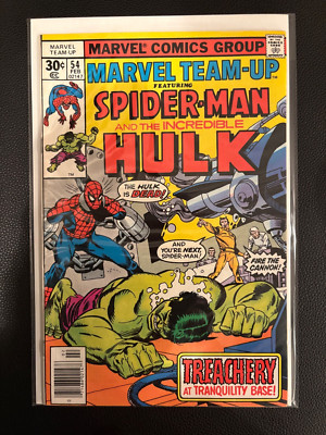 Marvel Team Up # 54 - Spiderman and the Hulk US Comic Team-Up Spider-man