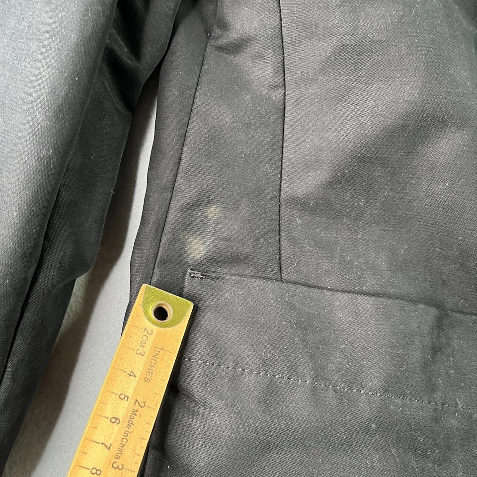 Diesel Jacket Casa Diesel Large Black Suede 3 Button Pockets Mens - Image 3 of 4