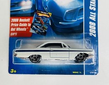  READ-Stains Hot Wheels 2008 All Stars '62 Chevy White w/Blue NEW 76/196