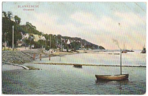 alte Ak Hamburg, Blankenese Elbstrand, gelaufen 1908