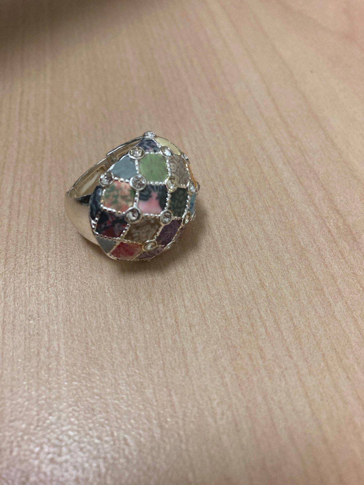 Pastel Patchwork Ring - image 4