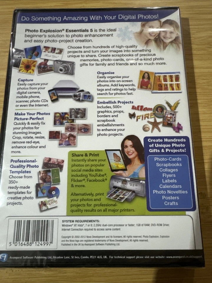 Photo Explosion V5 Essentials PC Software Edit Create Share New - Image 2 of 2