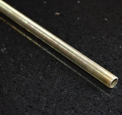 ORIGINAL FORGERY LTD M10 x 200mm unplated All Thread Hollow Threaded Rod Tube For Bulb / Lamp Holders