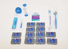 DENTAL ORTHODONTIC BRACES BRACKETS ORAL CARE CLEANING COMPLETE KIT - EXTRA WAX