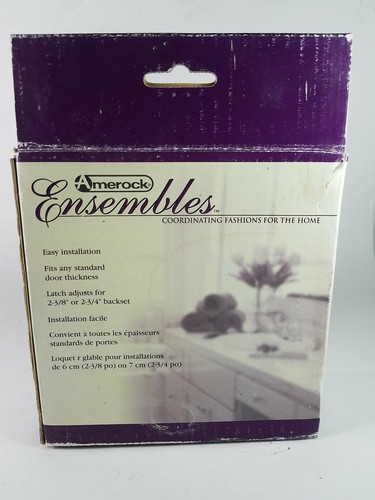 Amerock Diamond Lever Satin Chrome Door Handle Locking Set Right sat16 - Picture 5 of 8