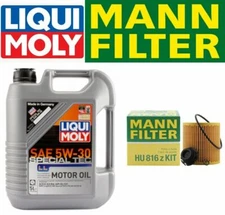 Oil Change Kit w/LIQUIMOLY 5W-30 Special Tec+MANN HU816z KIT Filter for BMW 328i