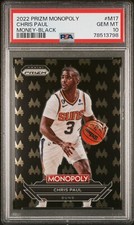 Chris Paul 2022 Prizm Monopoly Money Black SSP PSA 10