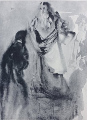 Salvador DALI: Der Weg Zu Gott, Original Signierte GRAVUR, GÖTTLICHE KOMÖDIE