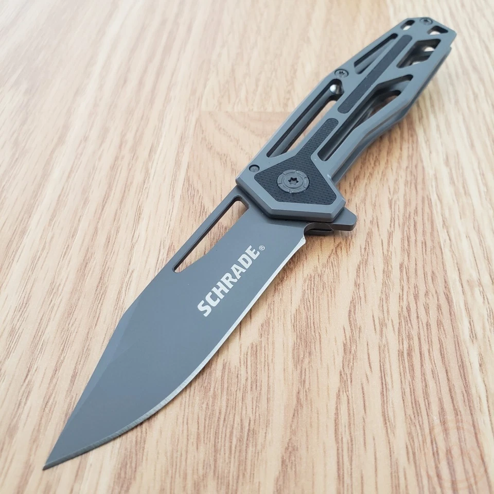 Складной нож Schrade Framelock 2,75 дюйма с лезвием из нержавеющей стали и ручкой 1084283 - Изображение 2 из 4