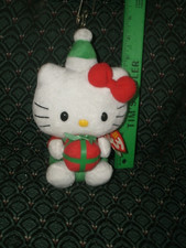 Ty Beanie  HELLO KITTY  CHRISTMAS  by Sanrio  6" tall  NMWMT Retired  HTF