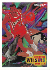 1992-93 FLEER DOMINIQUE WILKINS PV HUMAN HIGHLIGHT FILM INSERT #237 HAWKS LEGEND