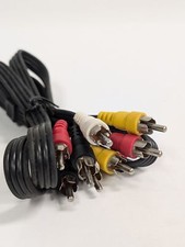 4 RCA PLUGS TO 4 RCA PLUGS SHIELDED AUDIO CABLE 6-FOOT