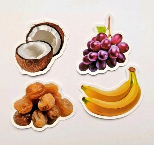 Fruit And Veg Stickers 20/50 Waterproof Vinyl Sticker For Laptop Luggage Scooter - Picture 2 of 10