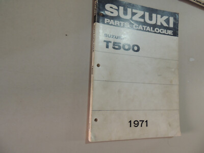 Parts catalog Suzuki T500 Titan Cobra 1968-1971 Teile katalog Werkstatthandbuch