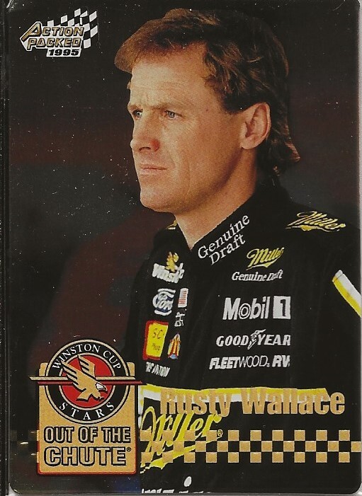 Rusty Wallace 95 Action Packed Stars "Silver Speed" Chase Card #25