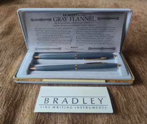 🔴BRADLEY  USA  Ballpoint & Mechanical pen in original case w/ certificate🔴