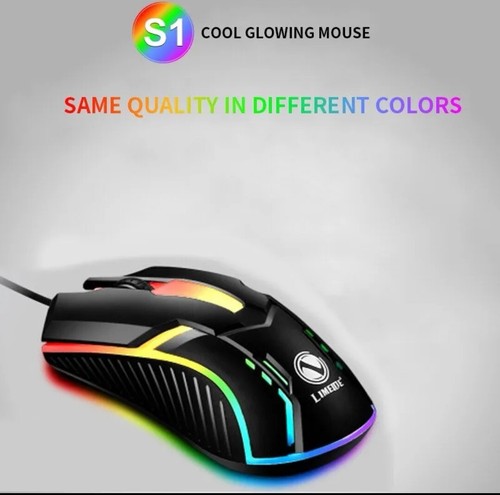 Mouse Wired Ergonomic Gaming Mouse LED Backlit RGB Optical USB for Laptop PC UK - Picture 5 of 6
