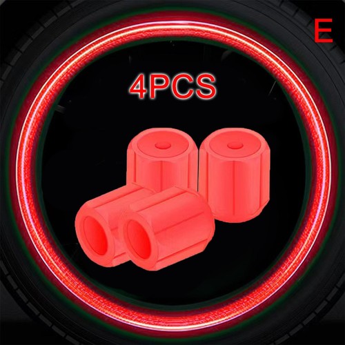 4PCS Glow In Dark Car Valve Caps Tyre Valve Stem Air Covers Accessories - Picture 17 of 18