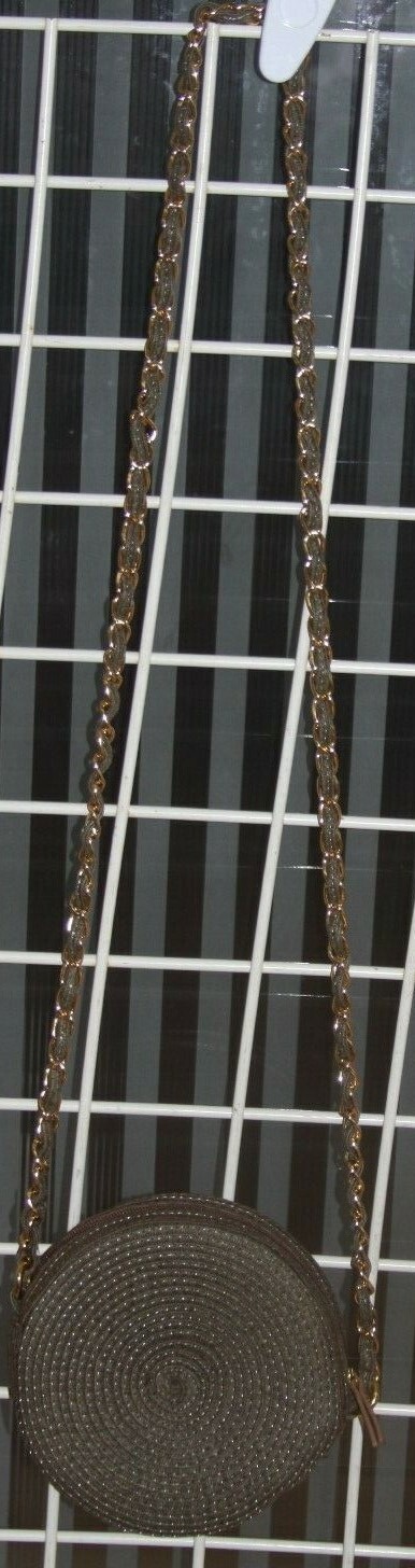 SUN N  SAND SMALL ROUND ZIPPER SHOULDER PURSE