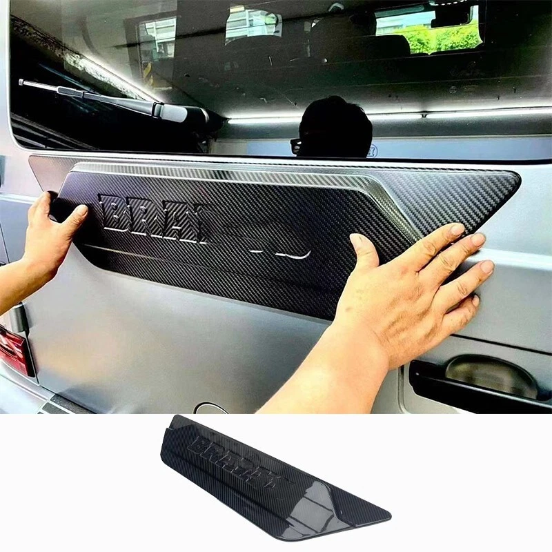 Cubierta de moldura de puerta trasera de fibra de carbono para Mercedes Benz Clase G W464 W463 G63 AMG Foto 2 de 4