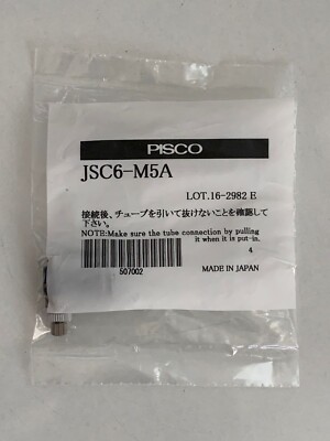PISCO / Flow Control Valve / JSC6-M5A / 16-2982E / (10 pcs lot)