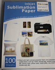 Printers Jack Sublimation Paper - Heat Transfer Paper 100 Sheets 8.3" x 11.7"