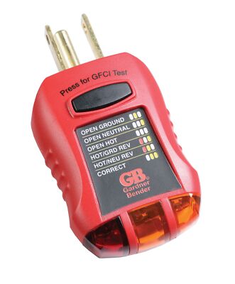 	GFCI Electric Socket Outlet Receptacle Tester Circuit Analyzer Breaker Finder	