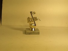 Music Note Trophy Award with marble base 5 inches tall
