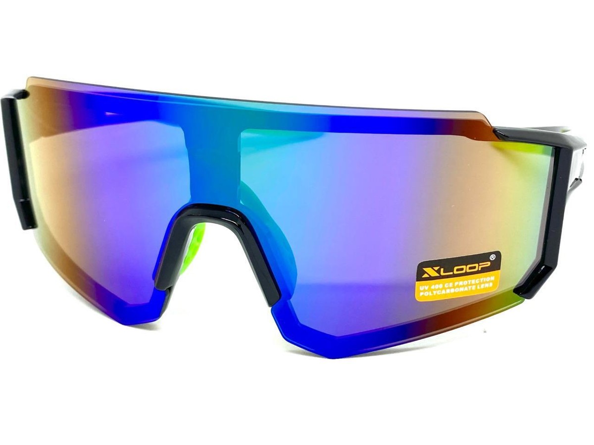 Oversized Shield Sunglasses with UV 400 Protection, Alloy Steel Frame Amazon.com: FEISEDY Flat Top Oversized Shield Sunglasses  main image 3