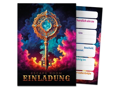 Einladungskarten Kindergeburtstag Escape Room Einladung Geburtstag Kinder