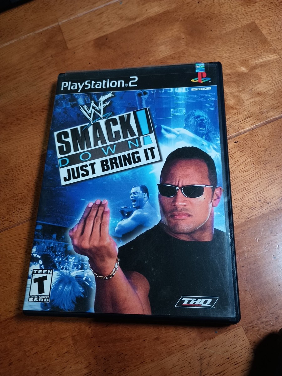 【中古】 PSソフト 北米版 WF SMACKDOWN WWF SmackDown Just Bring It Sony PlayStation 2, PS2 Complete W