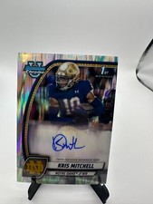 2024 Bowman Chrome University Kris Mitchell Stealth Refractor Auto 1st Bowman RC