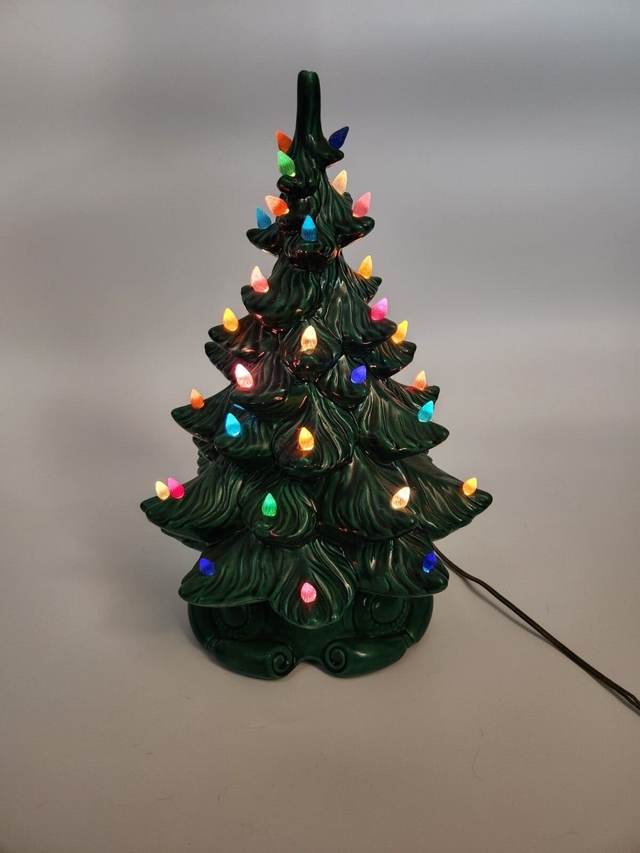 * antique tree ୨୧⸝.·*° 白いベルがかわいい サマーツリー Vintage Ceramic Christmas Tree 17