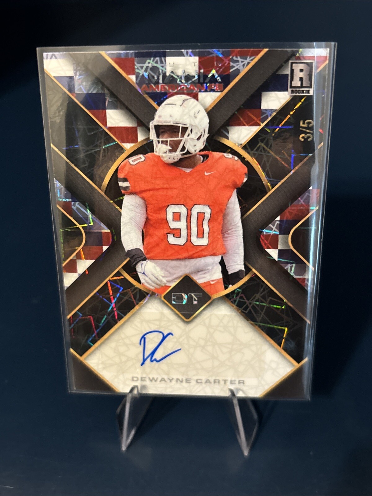 DeWayne Carter Wild Card Auto Mania American Football Hobby Autographs #DC Base