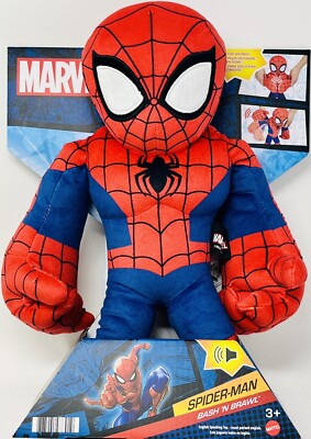 Spider-Man Bash N Brawl 12``Plush  Bash For Sounds