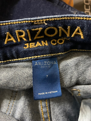 Arizona Jean Co Jeans Size 7 Waist 31” Inseam 25” Mid Rise | eBay