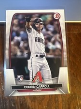Corbin Carroll 2023 Bowman Rookie Card RC #73 Arizona Diamondbacks NM-MT. rookie card picture