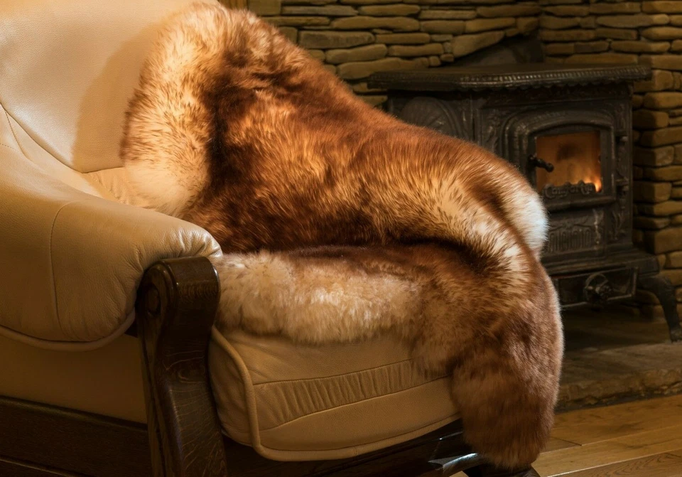 Echtes Lammfell Schaffell, Premium-Qualität! Öko-Fell, Leder - Bild 2 von 4