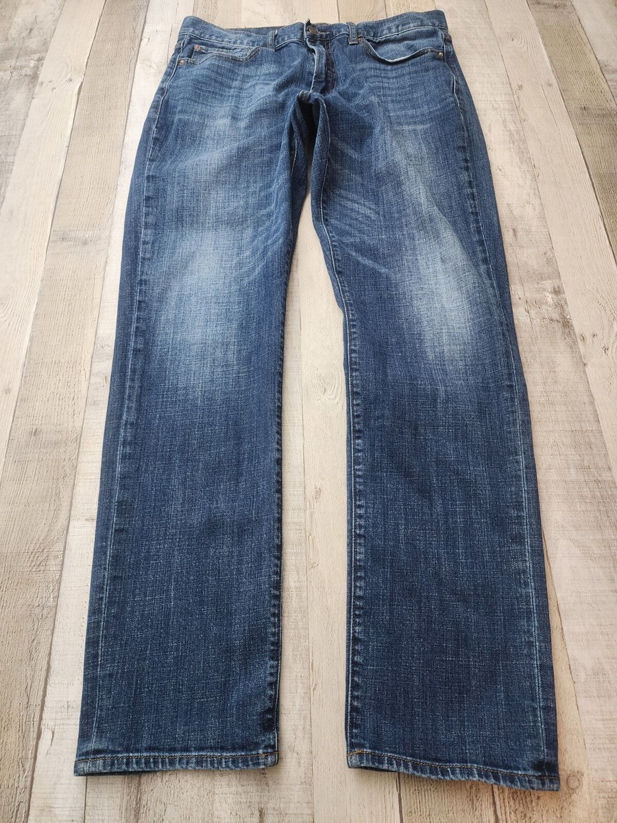 Lucky Brand 121 Slim Blue Denim Jeans Men's 35x33(tag 36x34)